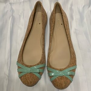 Kate Spade Cork Flats Size 10